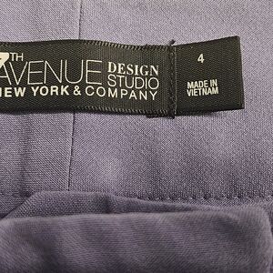 New York & Company Purple Straight Leg Pants